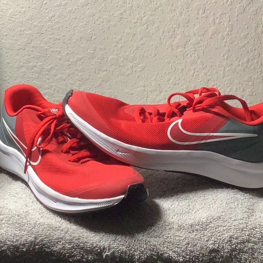 Nike Red and Gray Sneakers